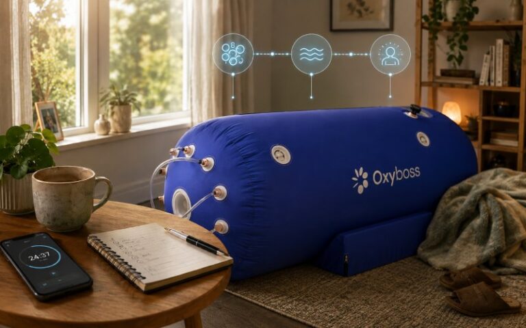 Home hyperbaric chamber with session timer