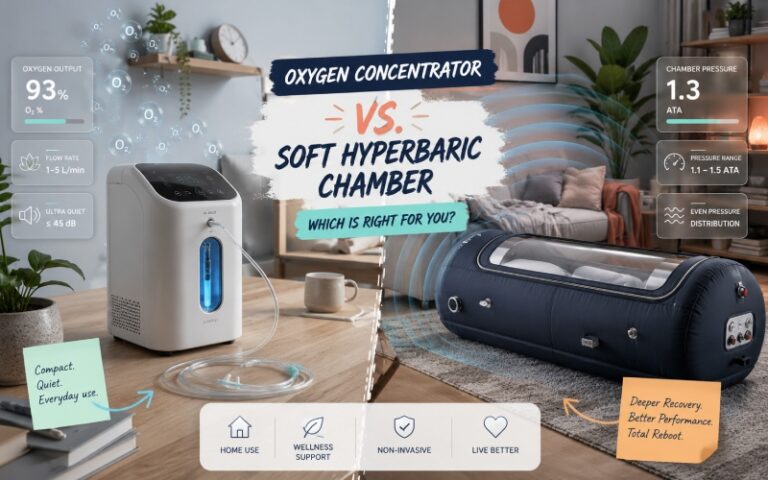 Oxygen concentrator and hyperbaric chamber comparison