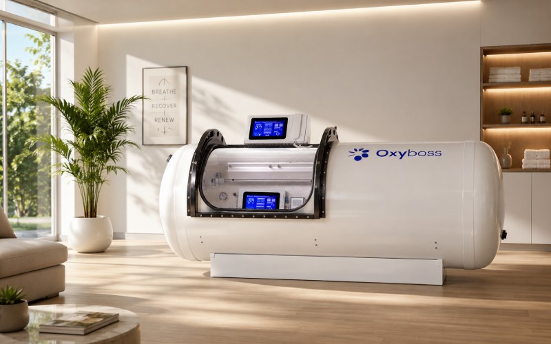 Sleek and modern hyperbaric chamber