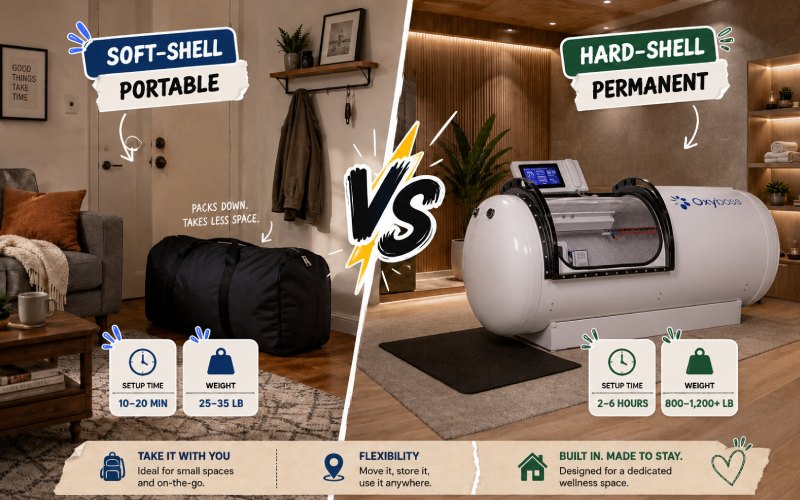 Soft-shell and hard-shell chamber comparison