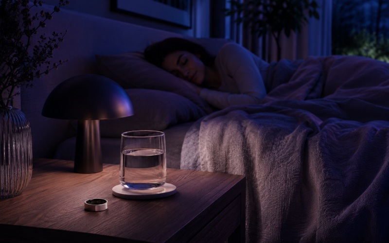 A restful, moody bedroom setting symbolizing deep sleep and cellular recovery