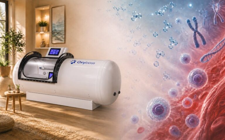 Hyperbaric chamber blending into stem cell and aging biology