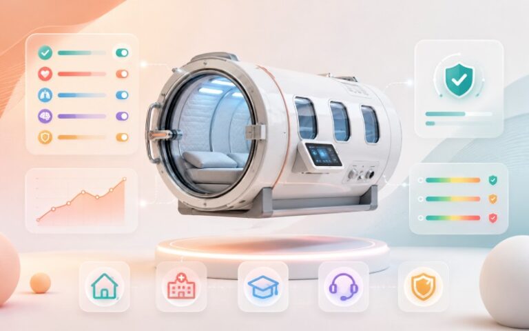 Hyperbaric chamber supervision dashboard
