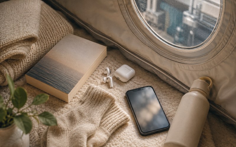Items for a relaxing hyperbaric session