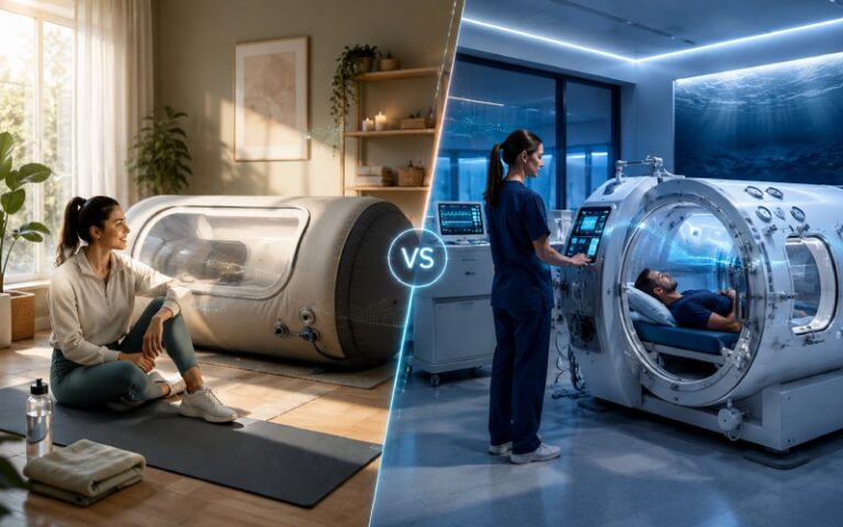 Mild hyperbaric chamber versus clinical HBOT chamber 1