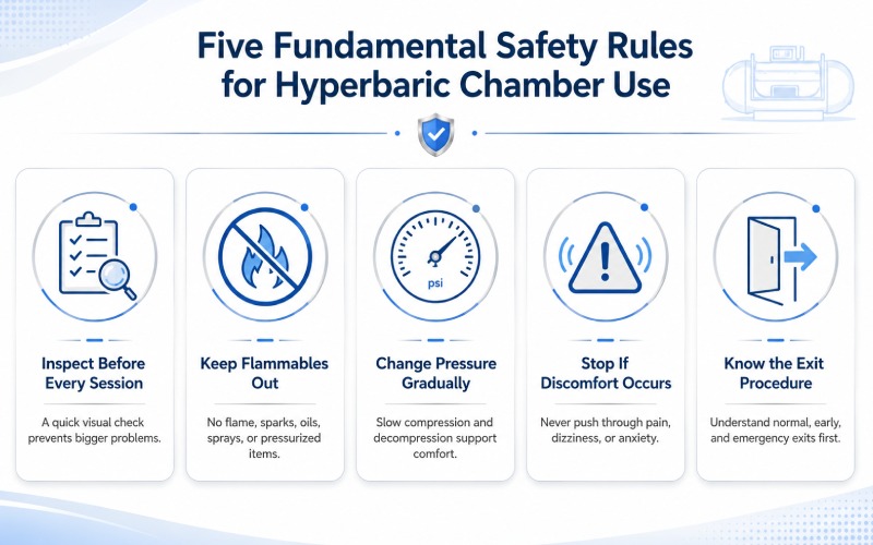 oxyboss hyperbaric chamber The Five Fundamental Safety Rules