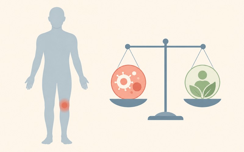 Balanced immune response and localized inflammation