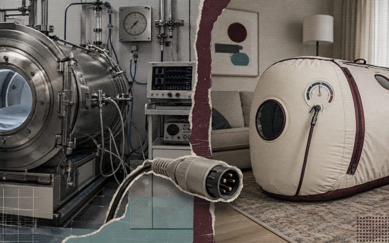 Clinical and home hyperbaric chambers in incompatible settings