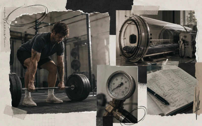 Training log and chamber recovery collage