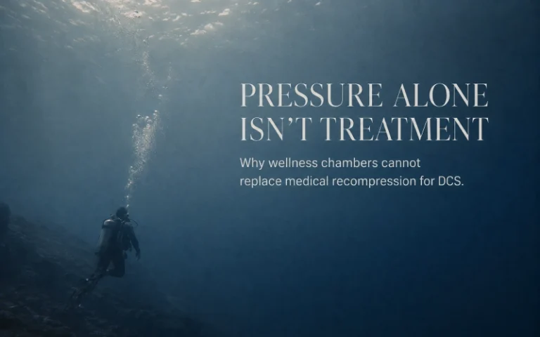Diver ascending through open water