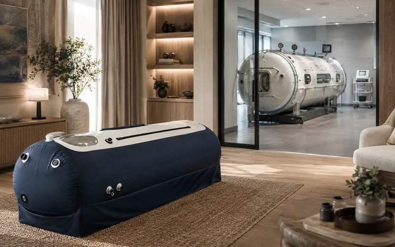 Mild and clinical hyperbaric chambers in different settings