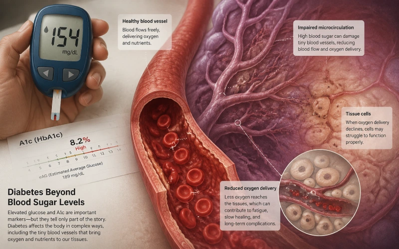 Diabetes effects beyond blood sugar levels