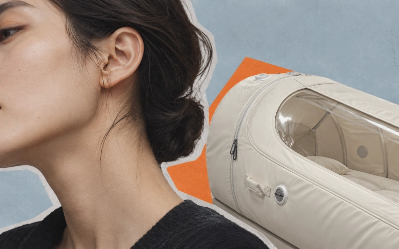 Editorial collage connecting ear pressure and soft chambers