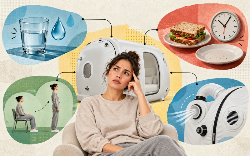 Factors to consider when feeling unwell after a hyperbaric session
