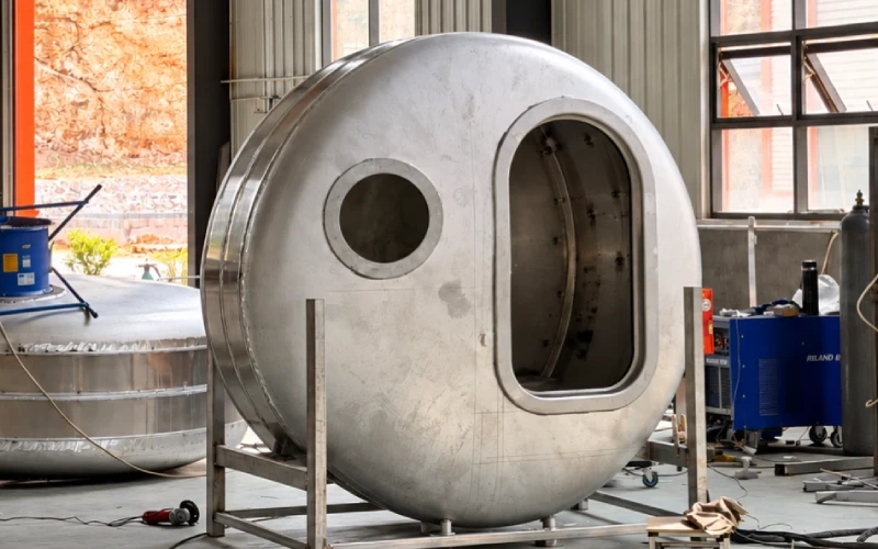 H401 hyperbaric chamber Engineering and materials