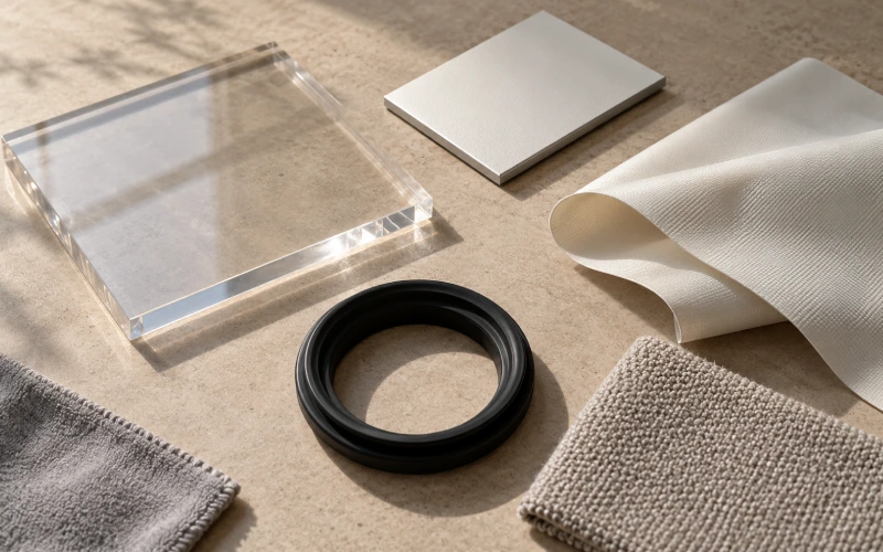 Materials used across different hyperbaric chamber components