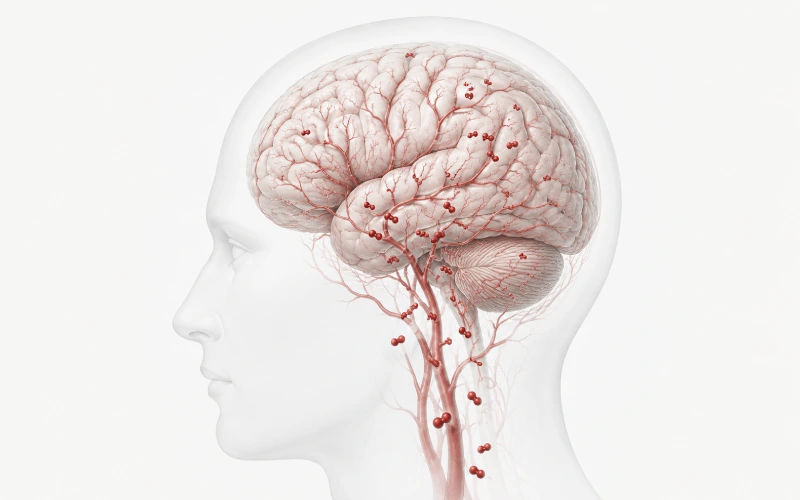 Minimal oxygen and brain concept