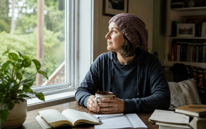 Person continuing brain recovery journey