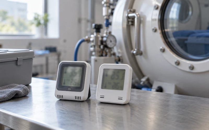 Two humidity sensors used for chamber monitoring