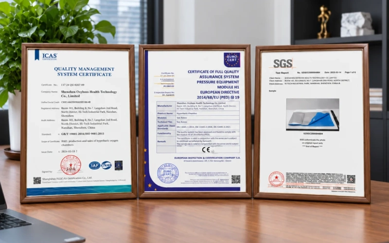 hyperbaric chamber certificates